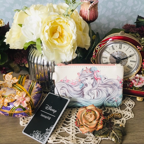 Loungefly Handbags - LAST 1 Loungefly Ariel Watercolor Sketch ID Wallet